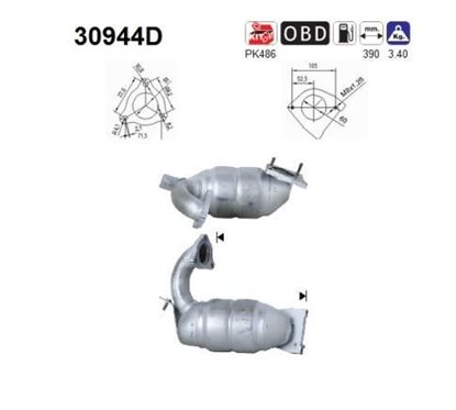 Catalizator RENAULT LAGUNA, ESPACE, MEGANE - AS 30944D