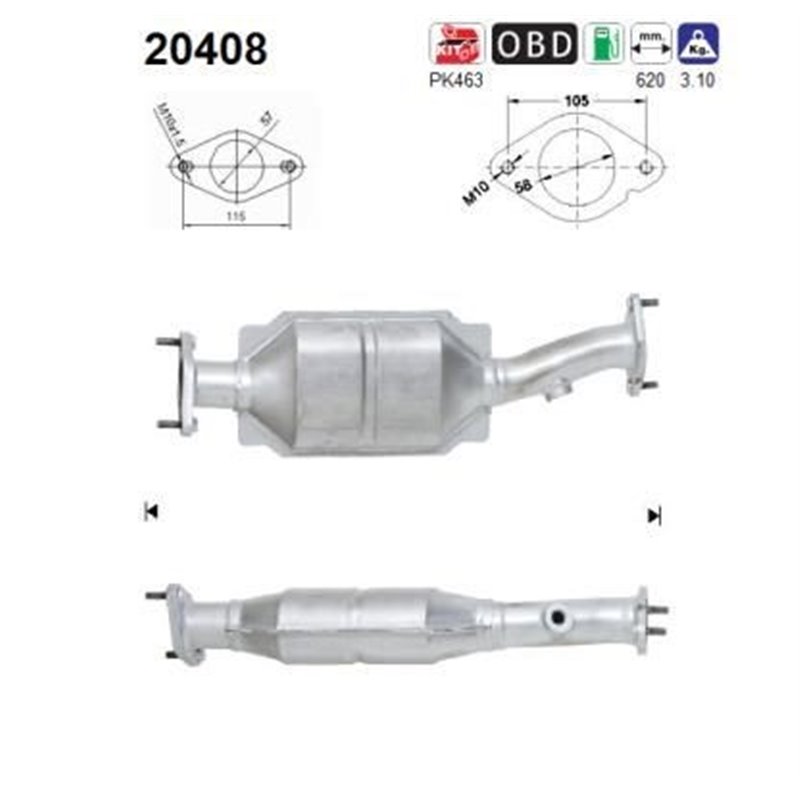 Catalizator FORD MONDEO - AS 20408