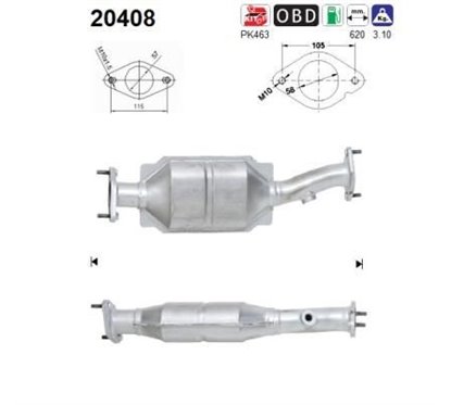 Catalizator FORD MONDEO - AS 20408