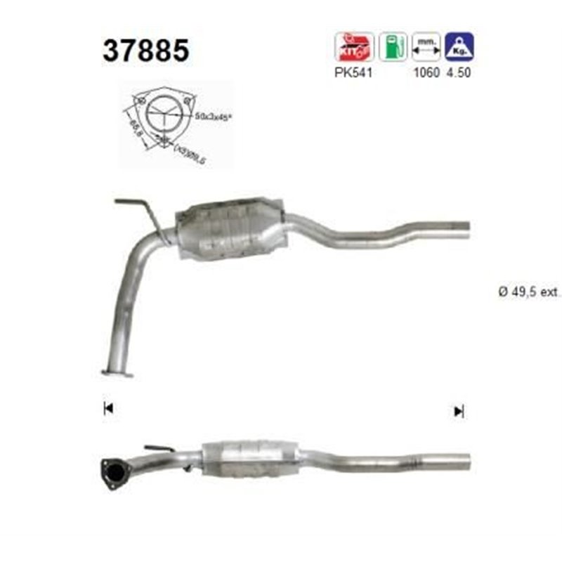 Catalizator VW TRANSPORTER - AS 37885