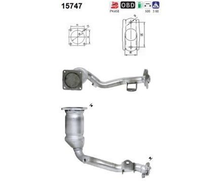 Catalizator CITROЁN C3, C2 - AS 15747