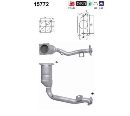 Catalizator CITROЁN C3, C2 - AS 15772