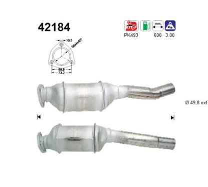 Catalizator AUDI 80 - AS 42184