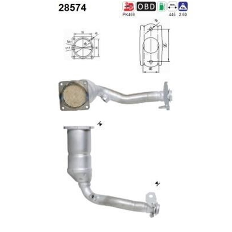 Catalizator PEUGEOT 206 - AS 28574