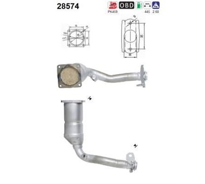 Catalizator PEUGEOT 206 - AS 28574