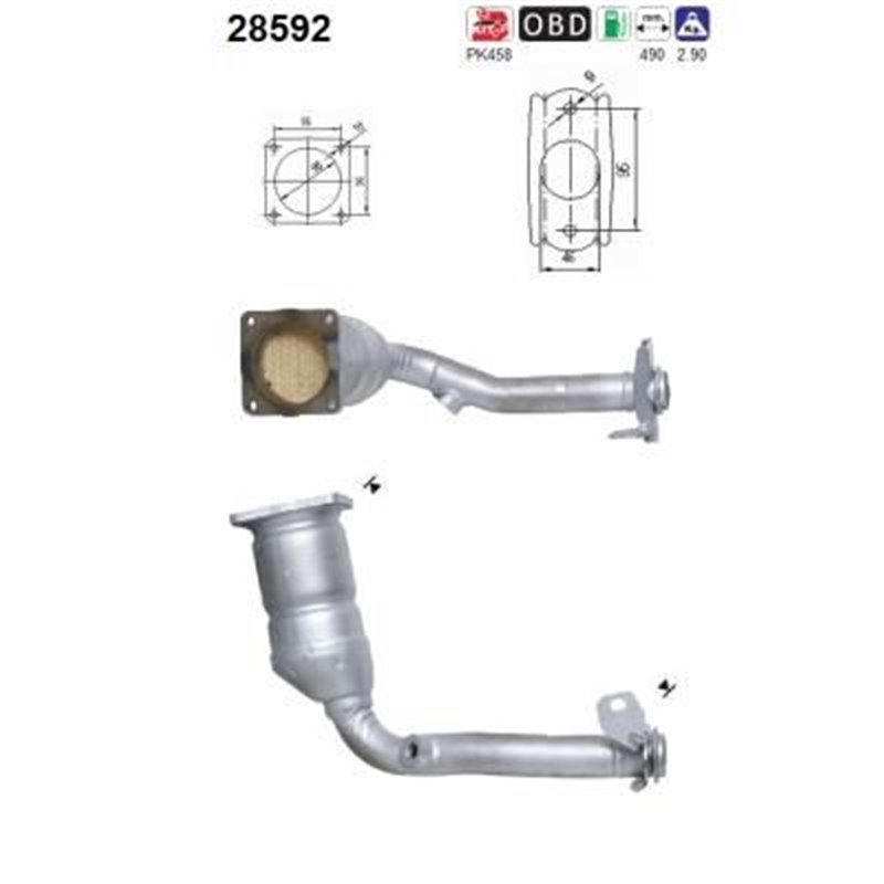 Catalizator PEUGEOT 206 - AS 28592