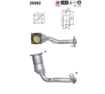 Catalizator PEUGEOT 206 - AS 28592