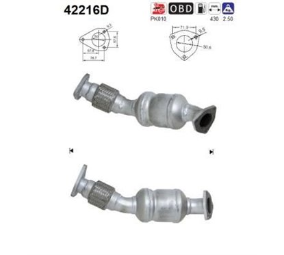 Catalizator AUDI A6, A4 - AS 42216D