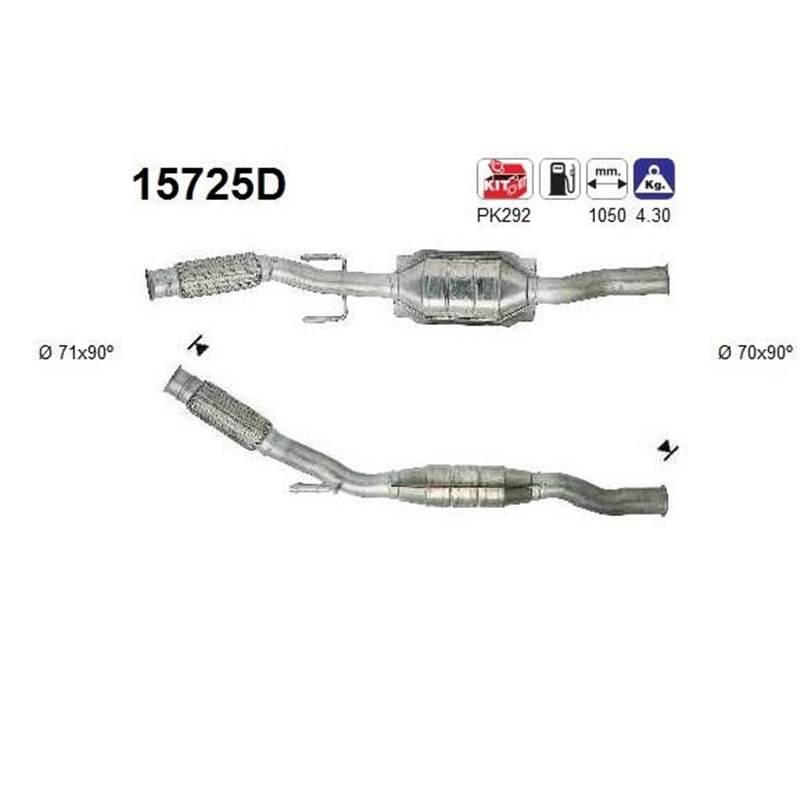 Catalizator CITROËN Xsara Picasso (N68) - AS 15725D