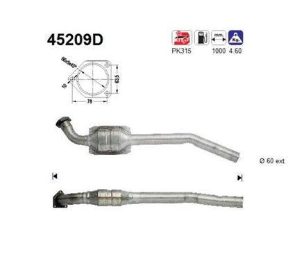 Catalizator BMW Seria 3 - AS 45209D