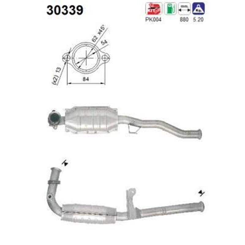 Catalizator RENAULT MEGANE - AS 30339