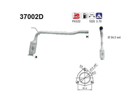 Catalizator VW TRANSPORTER - AS 37002D