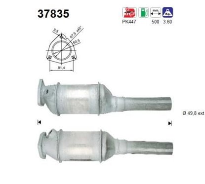 Catalizator VW PASSAT, GOLF, VENTO - AS 37835