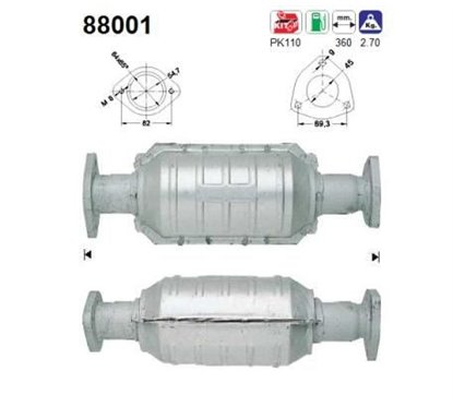 Catalizator SKODA FAVORIT, FELICIA - AS 88001