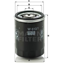 Filtru ulei Mann-Filter W 610/1 W 610/1 la reducere -15%