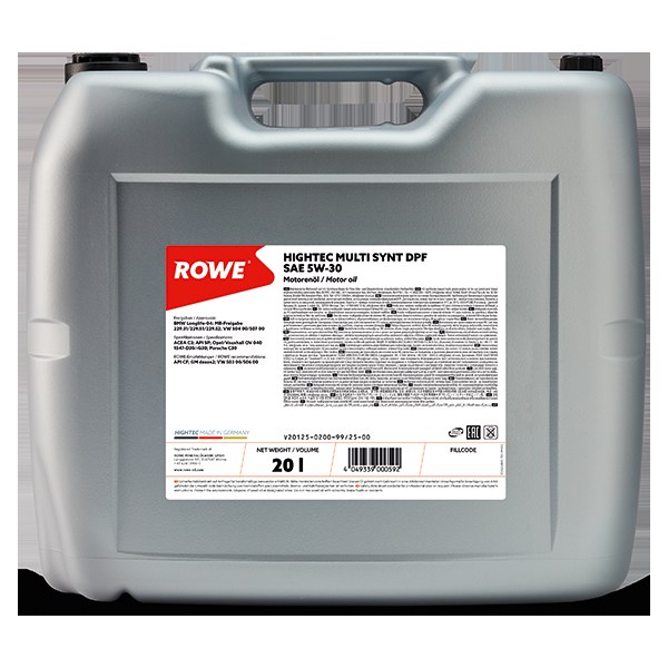 Ulei motor turisme Rowe HighTec Multi Synt DPF 5W30 20L