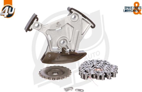 4U Autoparts 44103VV - Lant, angrenare pompa ulei aaoparts.ro