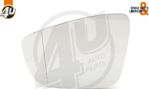 4U Autoparts 41536VV - Sticla oglinda, oglinda retrovizoare exterioara aaoparts.ro