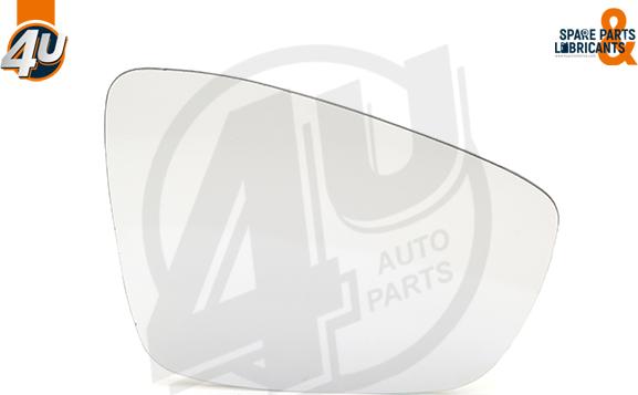 4U Autoparts 41537VV - Sticla oglinda, oglinda retrovizoare exterioara aaoparts.ro