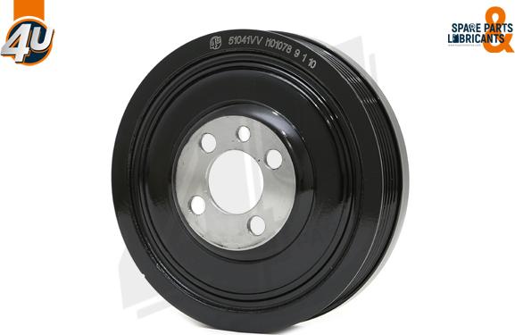 4U Autoparts 51041VV - Fulie curea, arbore cotit aaoparts.ro