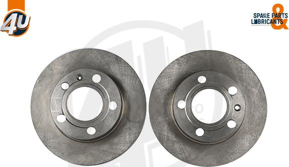 4U Autoparts 52504VV - Disc frana aaoparts.ro