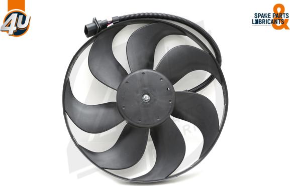 4U Autoparts 15250VV - Ventilator, radiator aaoparts.ro