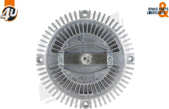 4U Autoparts 15205VV - Cupla, ventilator radiator aaoparts.ro