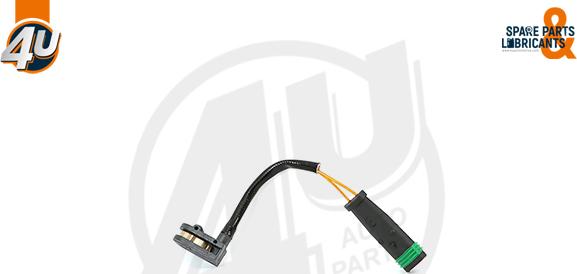 4U Autoparts 12367MR - Senzor de avertizare,uzura placute de frana aaoparts.ro