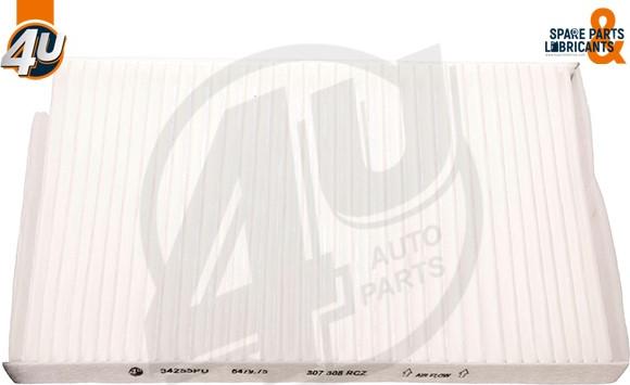 4U Autoparts 34255PU - Filtru, aer habitaclu aaoparts.ro