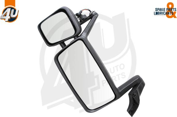 4U Autoparts 28097VO - Oglinda exterioara, cabina aaoparts.ro