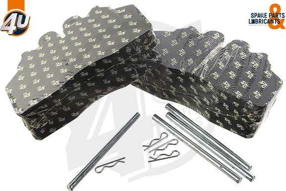 4U Autoparts 22909IV - Set placute frana,frana disc aaoparts.ro
