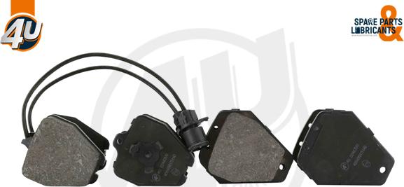 4U Autoparts 22463VV - Set placute frana,frana disc aaoparts.ro