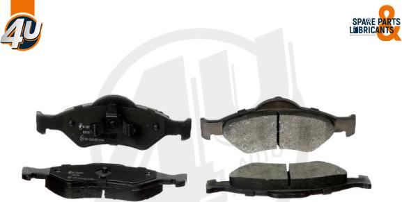 4U Autoparts 22697FR - Set placute frana,frana disc aaoparts.ro