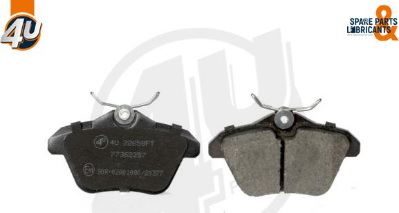 4U Autoparts 22658FT - Set placute frana,frana disc aaoparts.ro