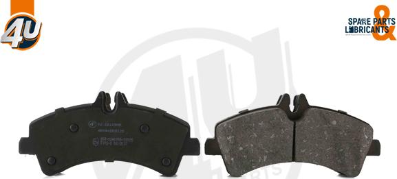 4U Autoparts 22123MR - Set placute frana,frana disc aaoparts.ro