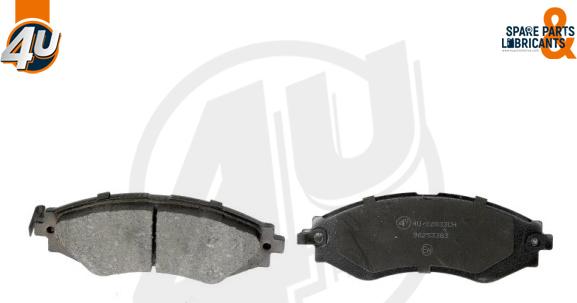 4U Autoparts 22833CH - Set placute frana,frana disc aaoparts.ro