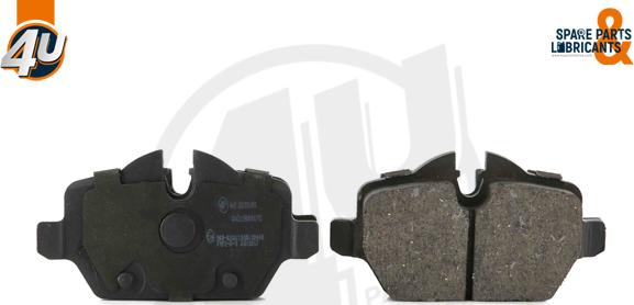 4U Autoparts 22351MI - Set placute frana,frana disc aaoparts.ro