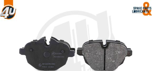 4U Autoparts 22268BW - Set placute frana,frana disc aaoparts.ro