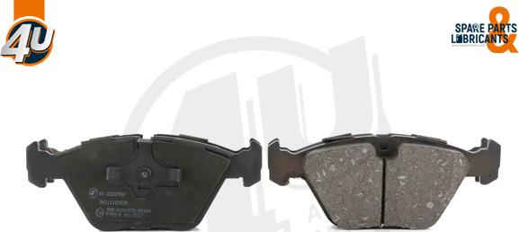 4U Autoparts 22225BW - Set placute frana,frana disc aaoparts.ro