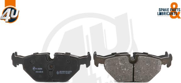 4U Autoparts 22223BW - Set placute frana,frana disc aaoparts.ro