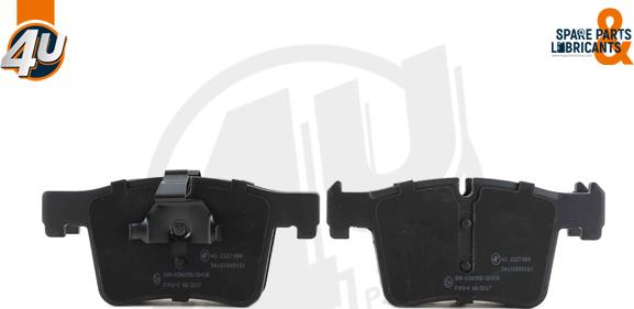 4U Autoparts 22274BW - Set placute frana,frana disc aaoparts.ro