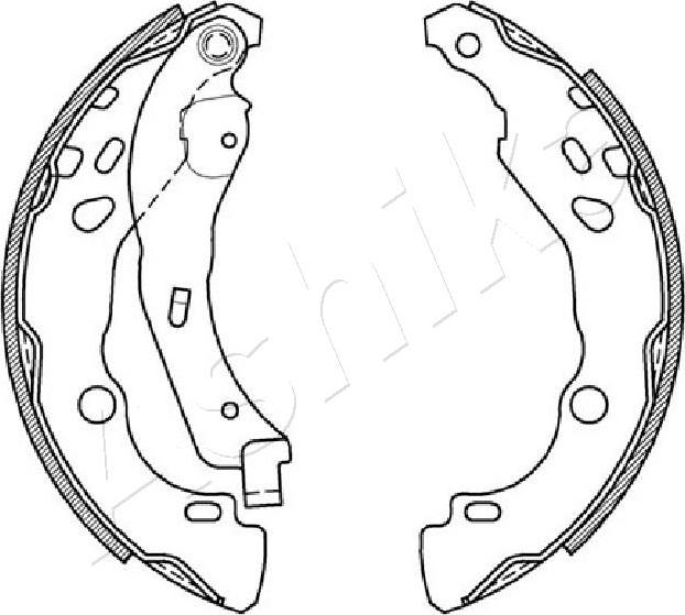 4X4 ESTANFI EST-55-00-0602 - Set saboti frana aaoparts.ro