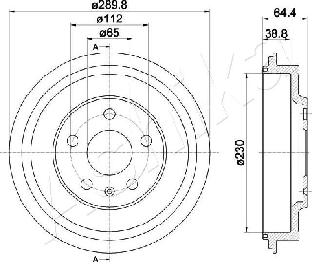 4X4 ESTANFI EST-56-00-0911 - Tambur frana aaoparts.ro