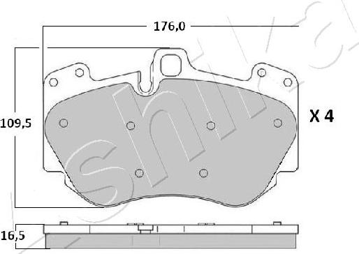 4X4 ESTANFI EST-50-00-0919 - Set placute frana,frana disc aaoparts.ro