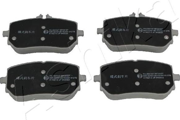 4X4 ESTANFI EST-50-00-0551 - Set placute frana,frana disc aaoparts.ro