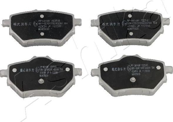 4X4 ESTANFI EST-51-00-0614 - Set placute frana,frana disc aaoparts.ro