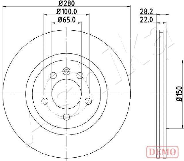 4X4 ESTANFI EST-60-00-0944C - Disc frana aaoparts.ro