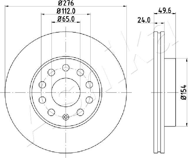 4X4 ESTANFI EST-60-00-0941 - Disc frana aaoparts.ro