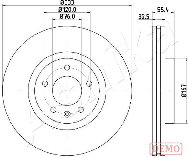 4X4 ESTANFI EST-60-00-0959C - Disc frana aaoparts.ro