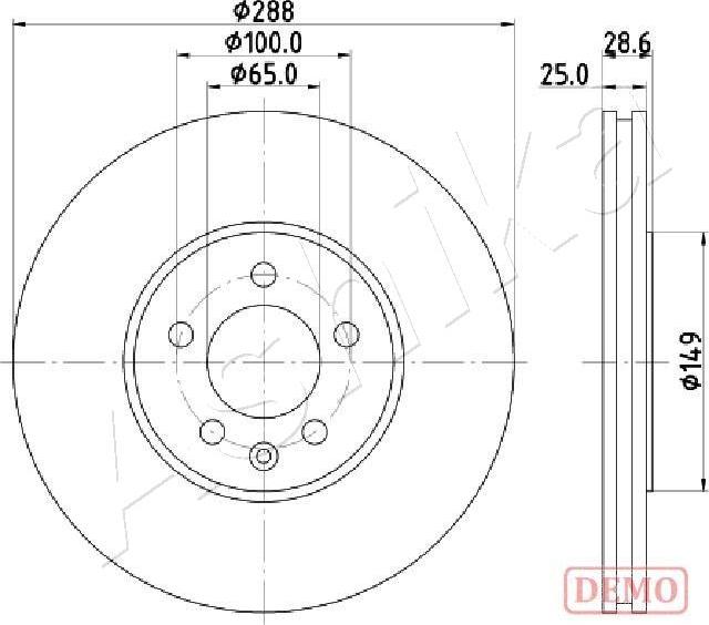4X4 ESTANFI EST-60-00-0950C - Disc frana aaoparts.ro